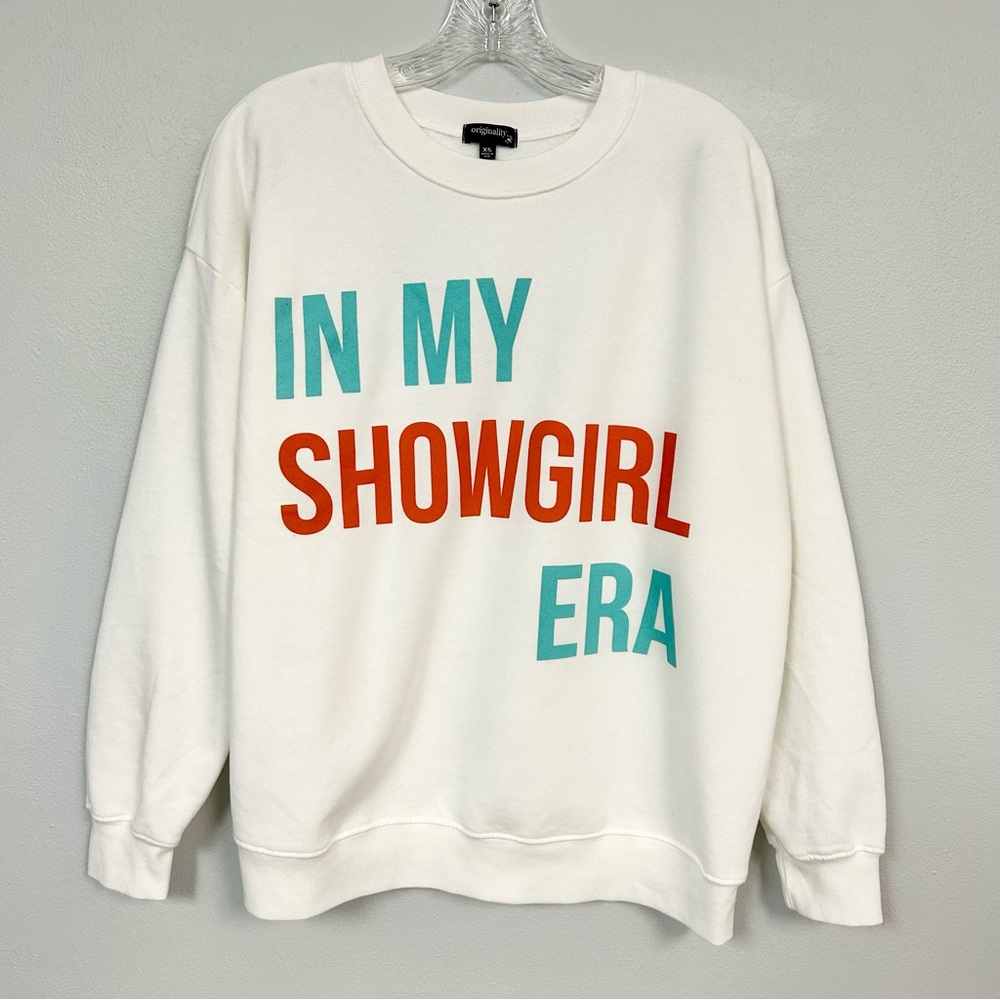 ORIGINALITY 👯‍♀️ In My Showgirl Era Oversized Sweatshirt - Size XS - Fits M